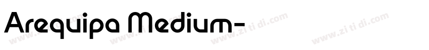 Arequipa Medium字体转换